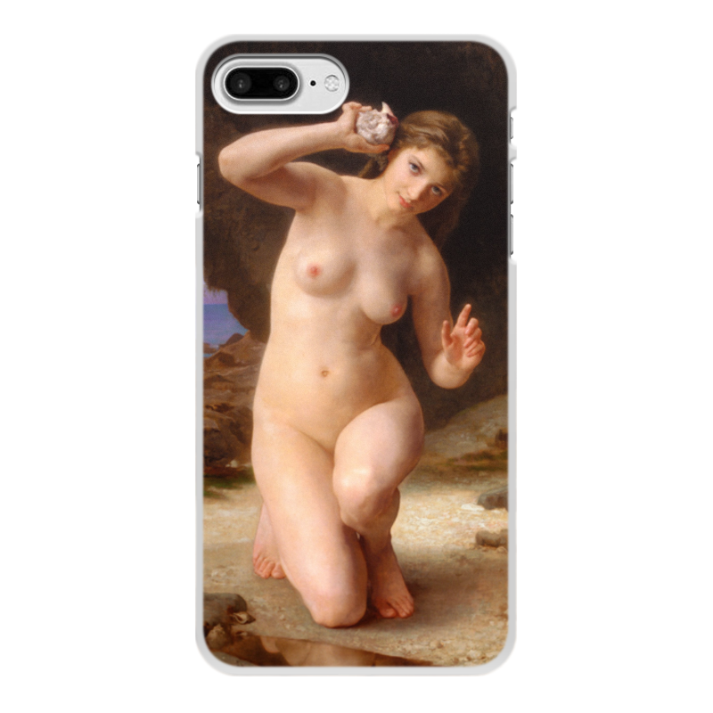 Printio Чехол для iPhone 7 Plus, объёмная печать Женщина с ракушкой (картина вильяма бугро)