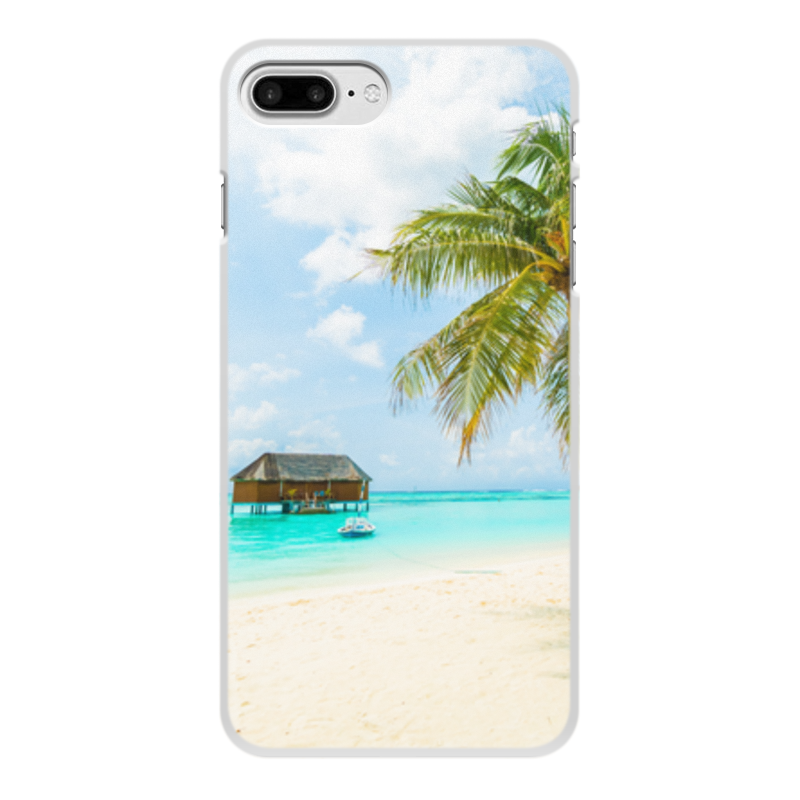Printio Чехол для iPhone 7 Plus, объёмная печать Морской пляж printio чехол для iphone 8 plus объёмная печать морской пляж