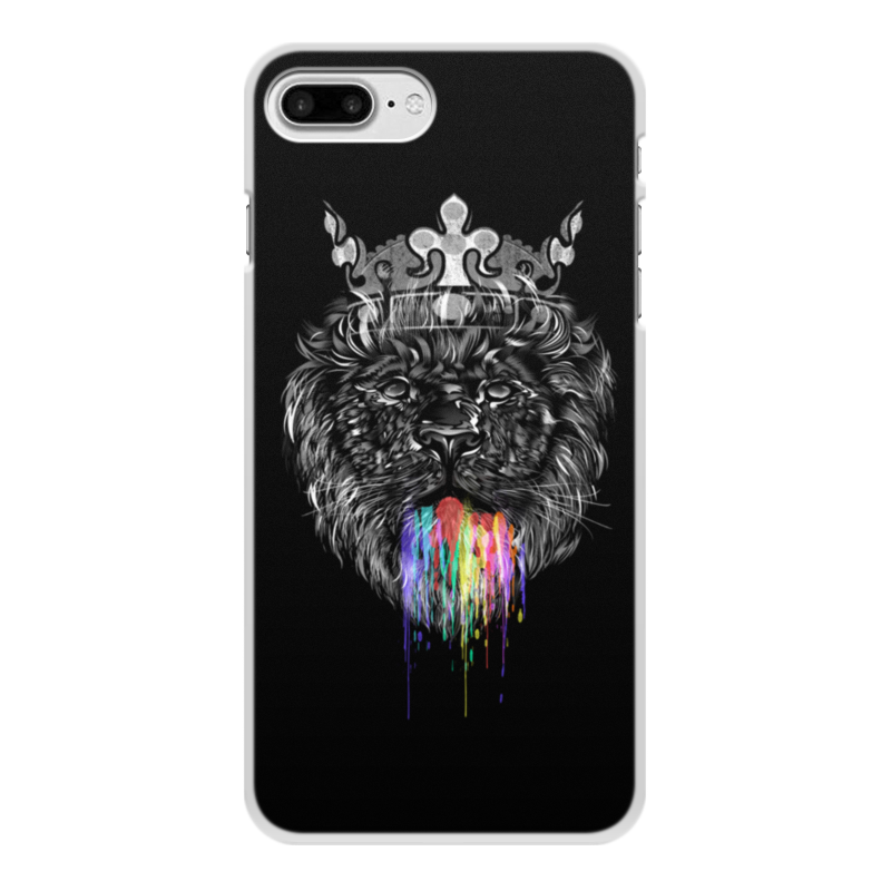 Printio Чехол для iPhone 7 Plus, объёмная печать Радужный лев