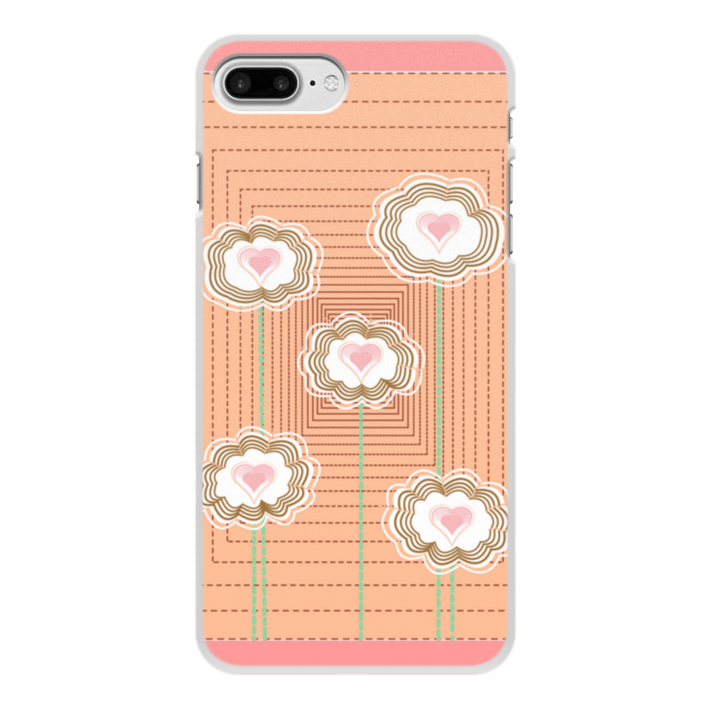 Printio Чехол для iPhone 7 Plus, объёмная печать Цветочный паттерн чехол накладка krutoff clear case женский день цветочный паттерн 2 для tecno spark 7