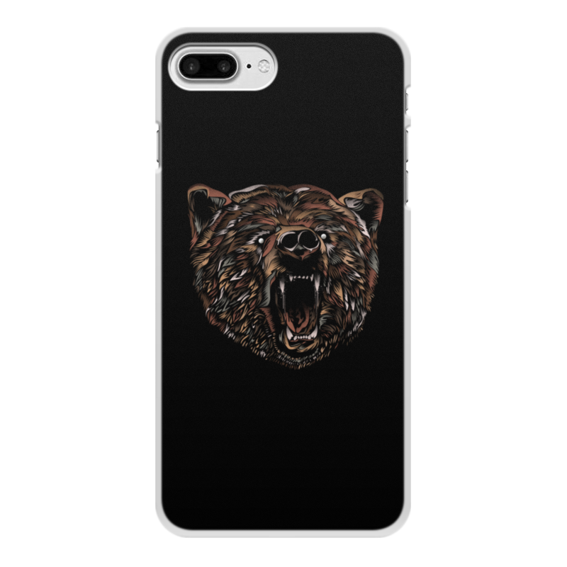 Printio Чехол для iPhone 7 Plus, объёмная печать Пёстрый медведь printio чехол для iphone 7 объёмная печать пёстрый олень