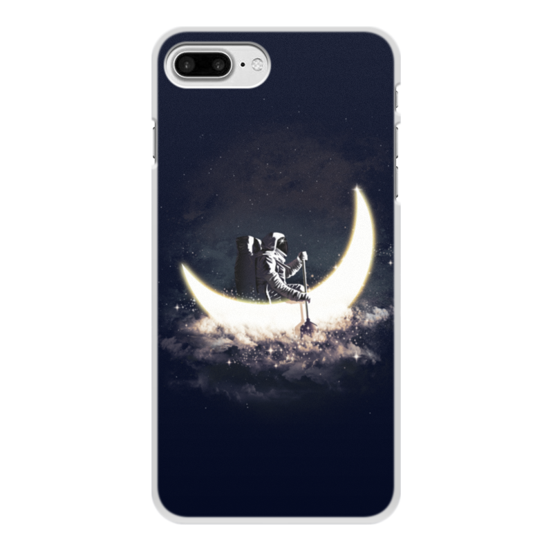 Printio Чехол для iPhone 7 Plus, объёмная печать Лунная лодка