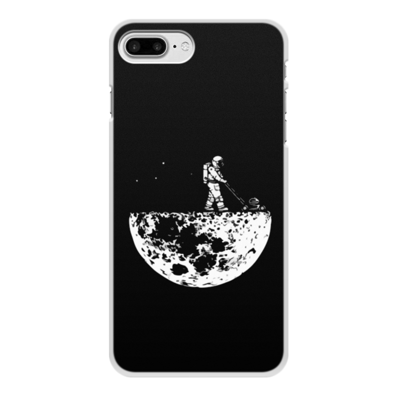 Printio Чехол для iPhone 7 Plus, объёмная печать Космонавт на луне
