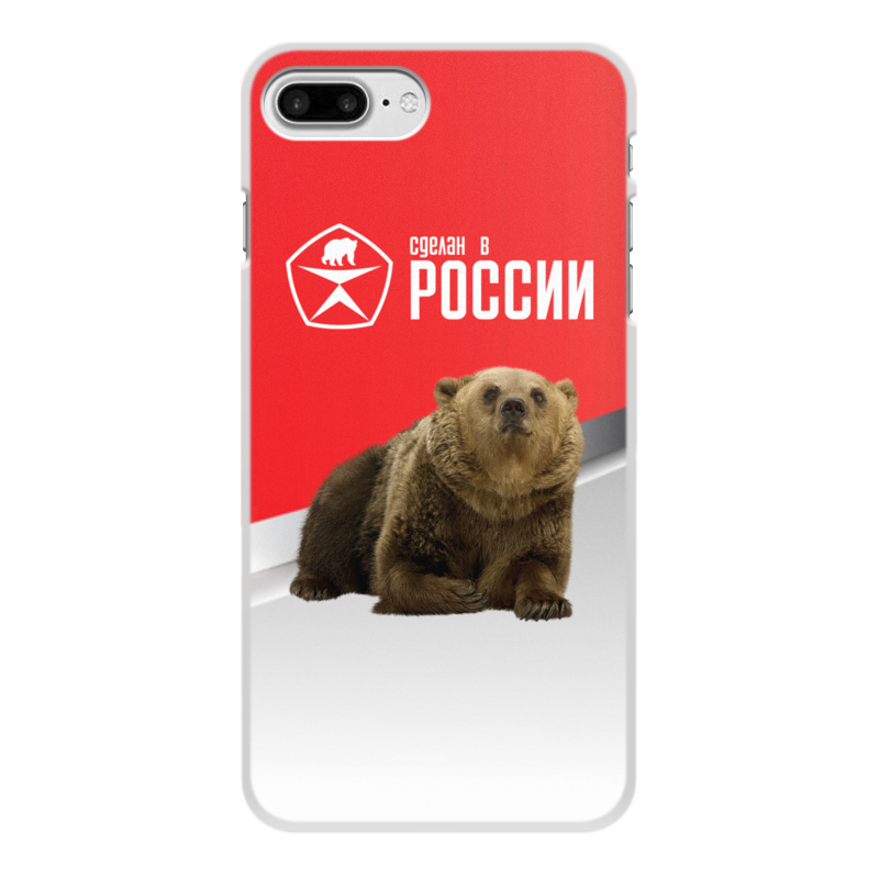 цена Printio Чехол для iPhone 7 Plus, объёмная печать Сделан в россии