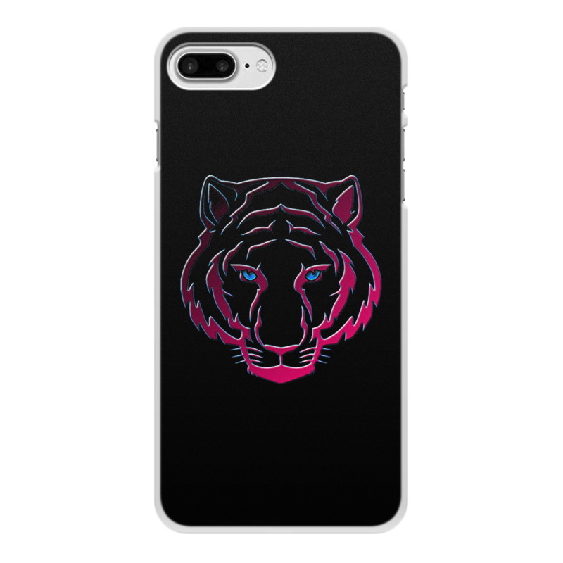 Printio Чехол для iPhone 7 Plus, объёмная печать Тигры чехол interstep iphone 8 7 plus soft t metal adv красный