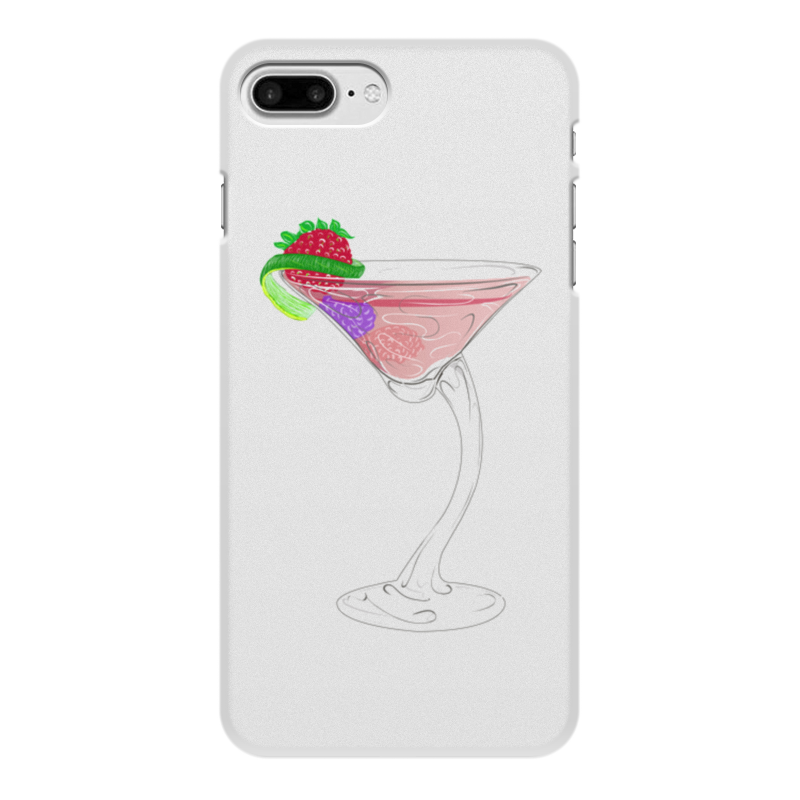 Printio Чехол для iPhone 7 Plus, объёмная печать ягодный коктейль