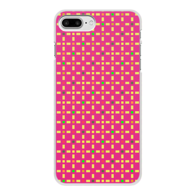 Printio Чехол для iPhone 7 Plus, объёмная печать Розовый узор силиконовый чехол на realme 7i узор из авокадо для реалми 7 и