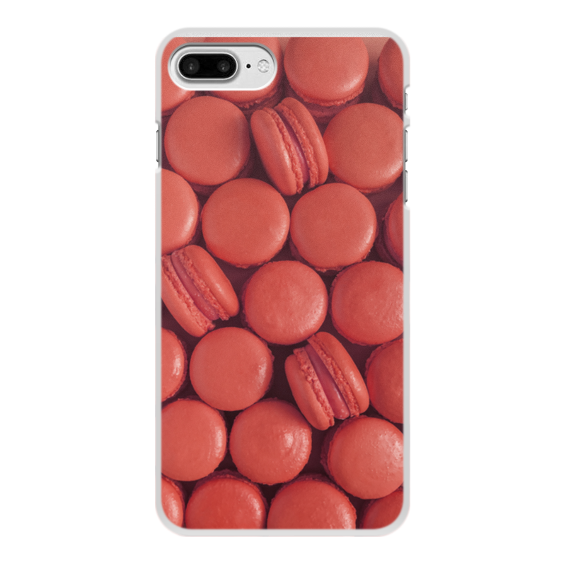 Printio Чехол для iPhone 7 Plus, объёмная печать Пирожные макаронс красные силиконовый чехол на oneplus 7 pro цветы красные для ванплас 7 про