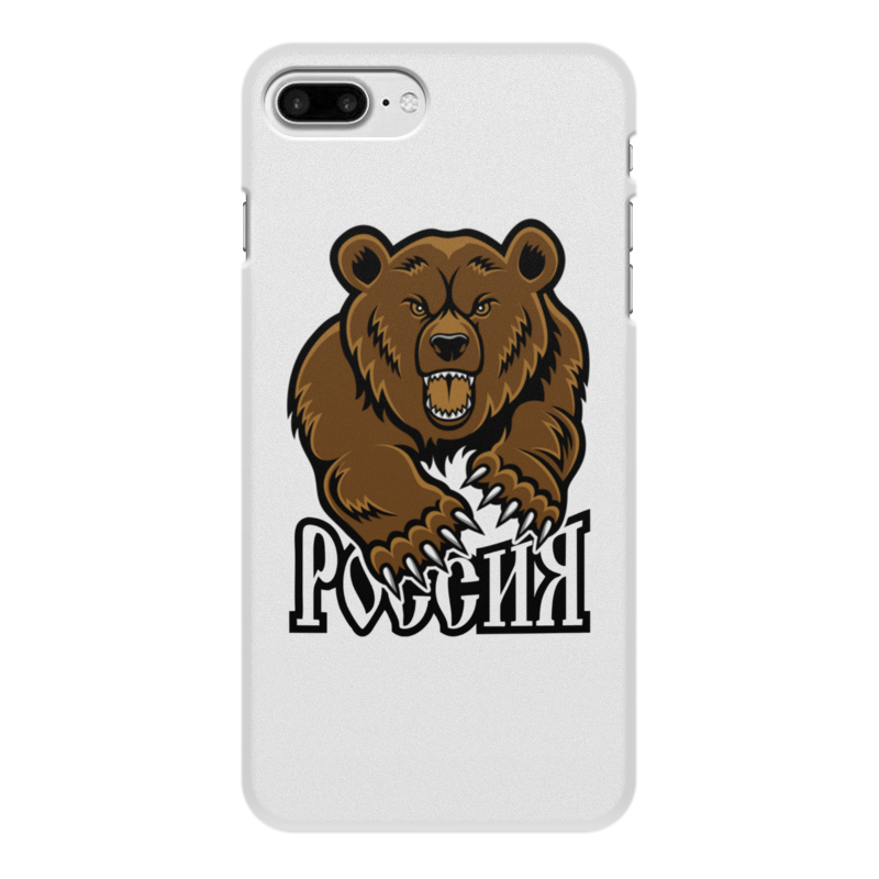 Printio Чехол для iPhone 7 Plus, объёмная печать Медведь. символика printio чехол для iphone 6 объёмная печать медведь символика