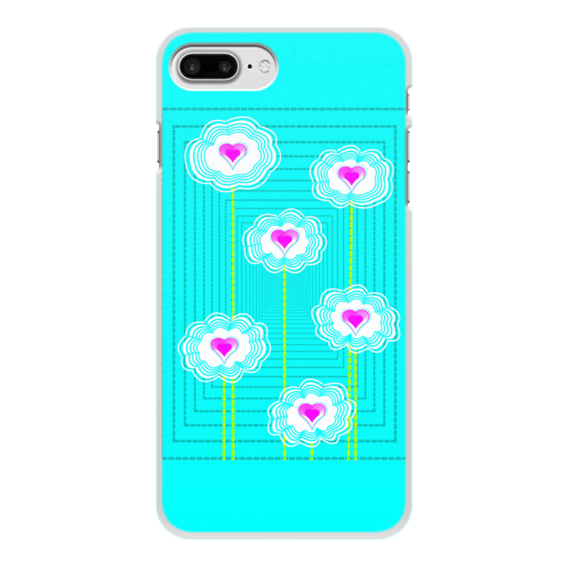 Printio Чехол для iPhone 7 Plus, объёмная печать Цветочный паттерн printio чехол для iphone 6 plus объёмная печать абстрактные цветы