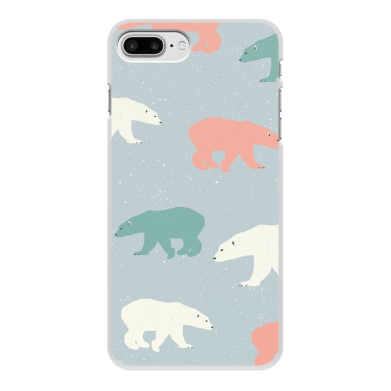 Printio Чехол для iPhone 7 Plus, объёмная печать медведи