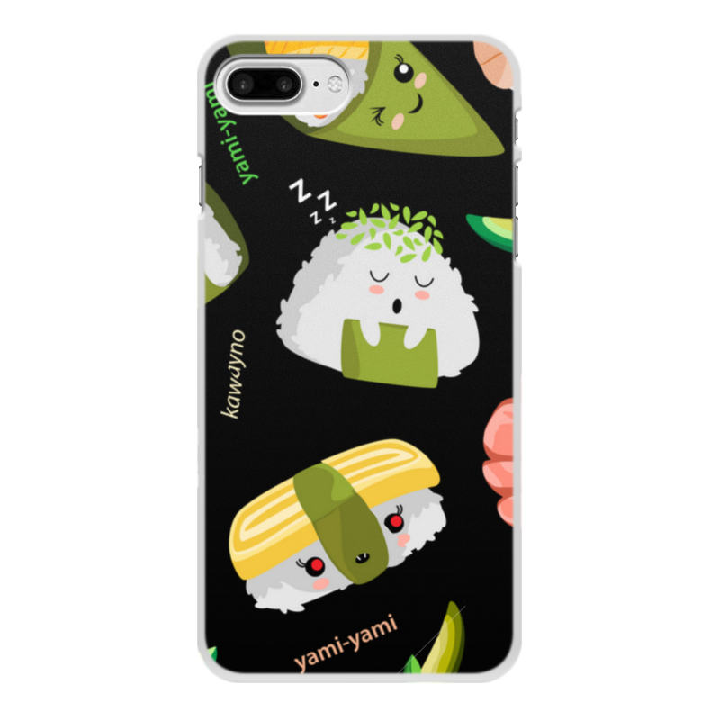 Printio Чехол для iPhone 7 Plus, объёмная печать Кавайные суши printio чехол для iphone 7 объёмная печать море суши