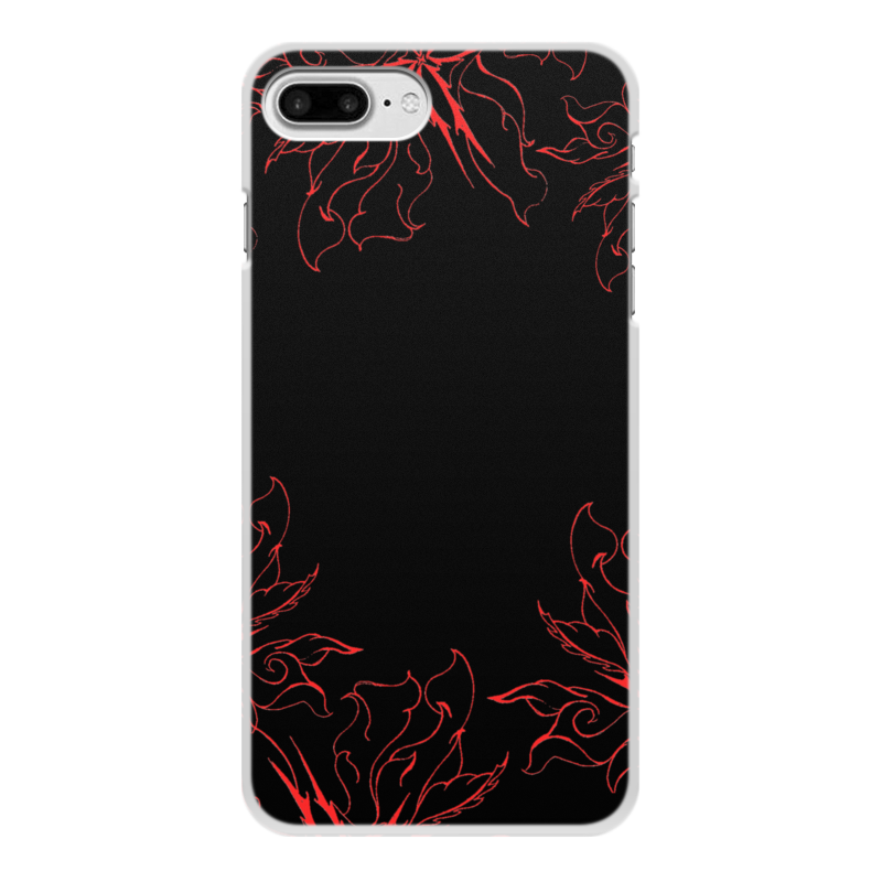 Printio Чехол для iPhone 7 Plus, объёмная печать Огненные цветы