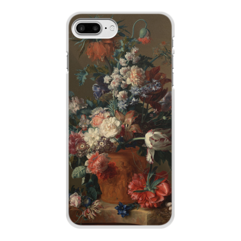 Printio Чехол для iPhone 7 Plus, объёмная печать Ваза с цветами (ян ван хёйсум) printio чехол для iphone 6 plus объёмная печать цветочный натюрморт ян ван хёйсум