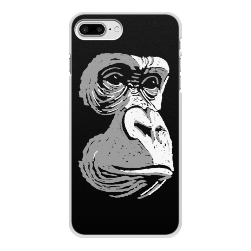 Printio Чехол для iPhone 7 Plus, объёмная печать Горилла printio чехол для iphone 8 plus объёмная печать космическая горилла