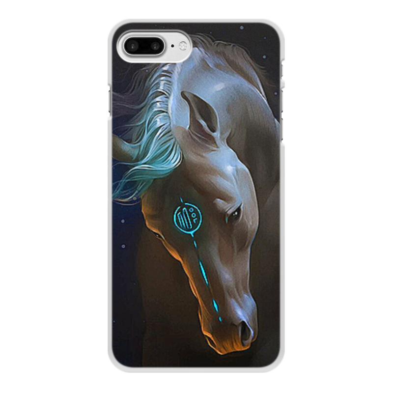 Printio Чехол для iPhone 7 Plus, объёмная печать Животные фэнтези. лошади printio чехол для iphone 5 5s объёмная печать животные фэнтези лошади