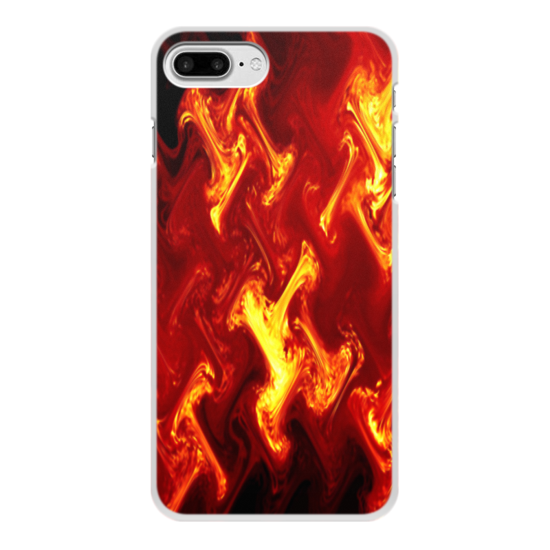Printio Чехол для iPhone 7 Plus, объёмная печать Огненный узор