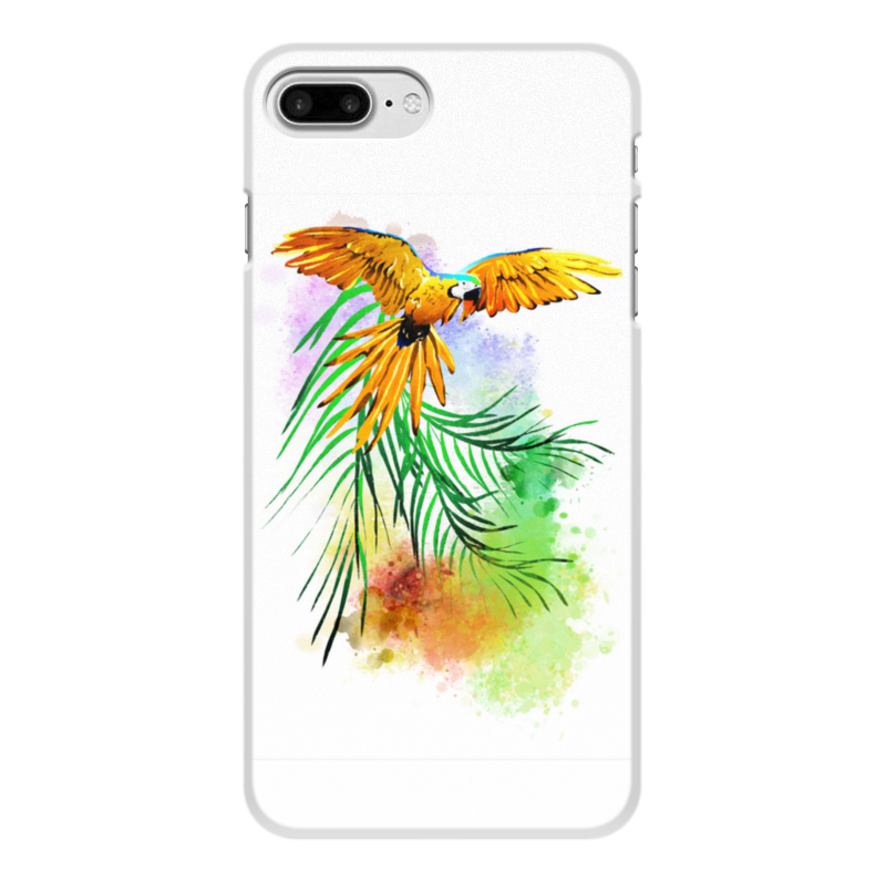 Printio Чехол для iPhone 7 Plus, объёмная печать Попугай на ветке. printio чехол для iphone 7 объёмная печать попугай на ветке
