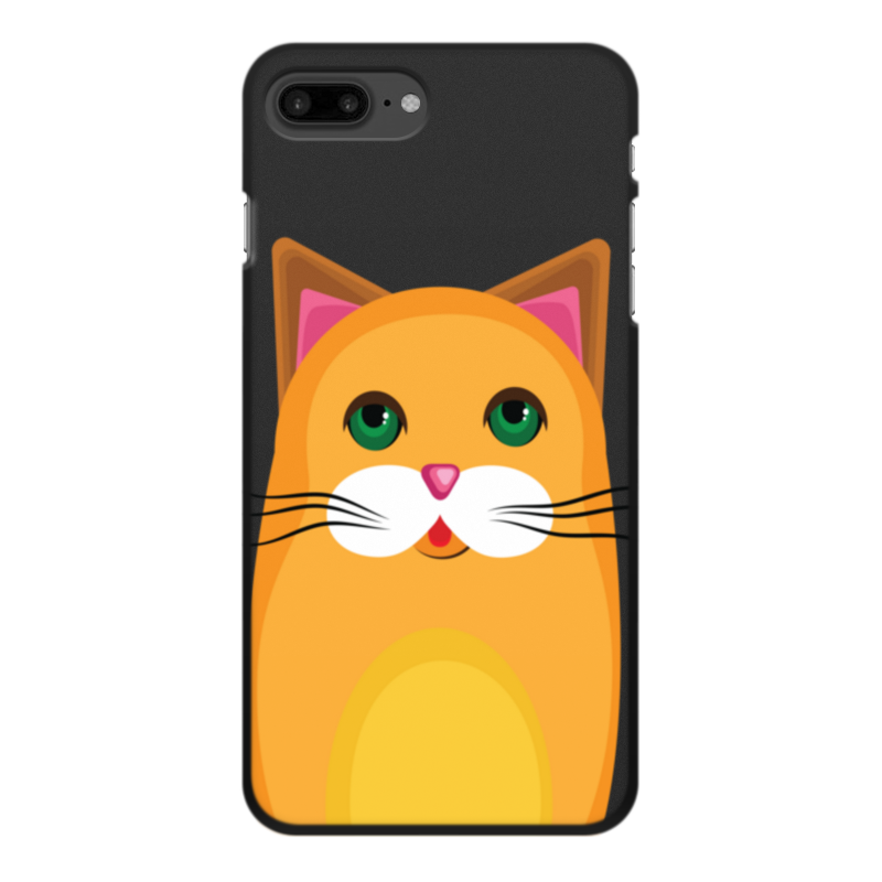 Printio Чехол для iPhone 7 Plus, объёмная печать Рыжый кот силиконовый чехол на oneplus 7 pro кот на зеленом для ванплас 7 про