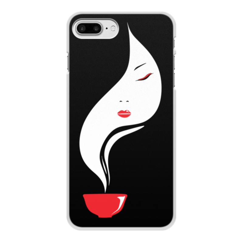Printio Чехол для iPhone 7 Plus, объёмная печать Дымное лицо силиконовый чехол на nokia 7 plus кофе для нокиа 7 плюс