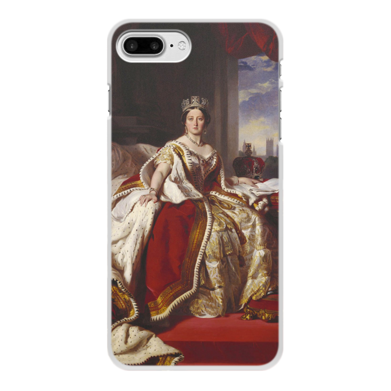 Printio Чехол для iPhone 7 Plus, объёмная печать Портрет королевы великобритании виктории printio чехол для iphone 8 объёмная печать портрет королевы великобритании виктории
