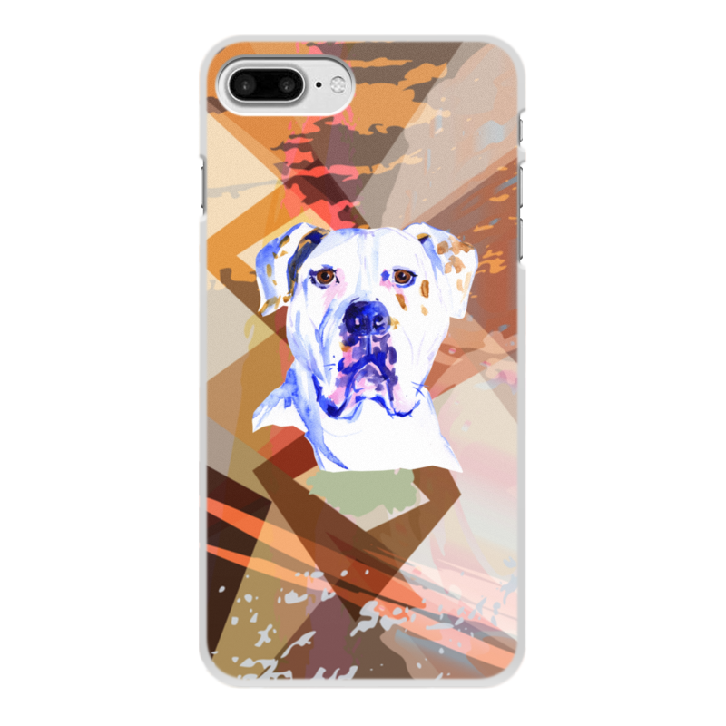 Printio Чехол для iPhone 7 Plus, объёмная печать собака чехол mypads гавайская собака для meizu pro 7 plus задняя панель накладка бампер