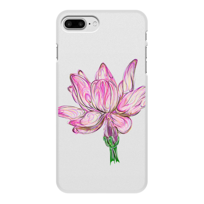 Printio Чехол для iPhone 7 Plus, объёмная печать цветок лотоса printio чехол для iphone 7 объёмная печать цветок лотоса
