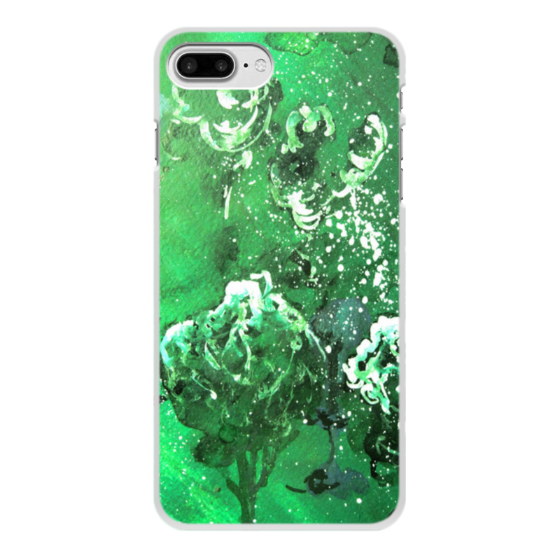 Printio Чехол для iPhone 7 Plus, объёмная печать Зеленый лес printio чехол для iphone 7 объёмная печать штрих код леса