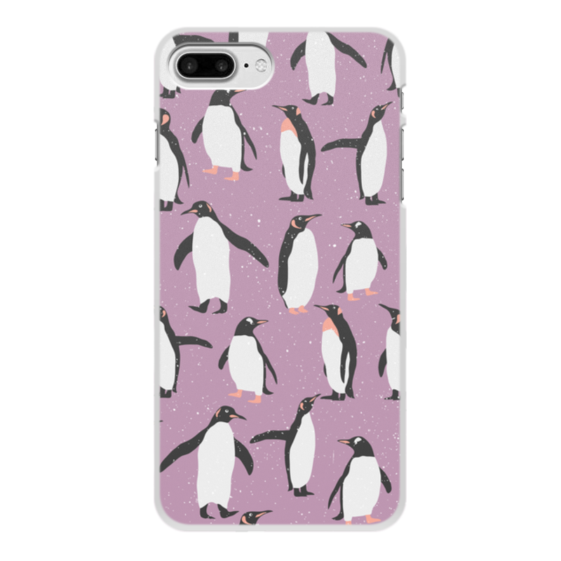 Printio Чехол для iPhone 7 Plus, объёмная печать Пингвины силиконовый чехол на realme 7i пингвины с рыбой для реалми 7 и