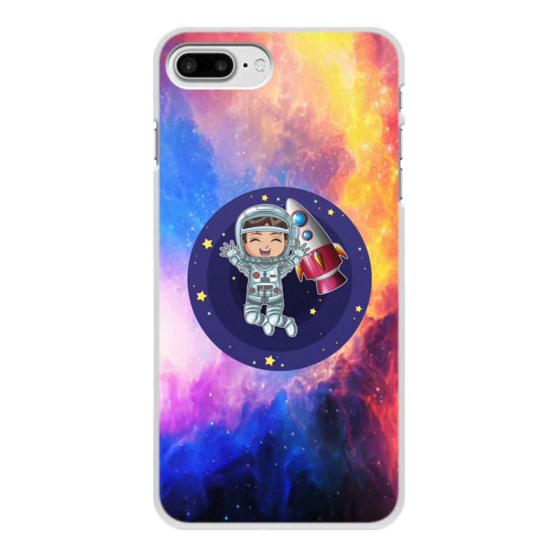 Printio Чехол для iPhone 7 Plus, объёмная печать Космонавт