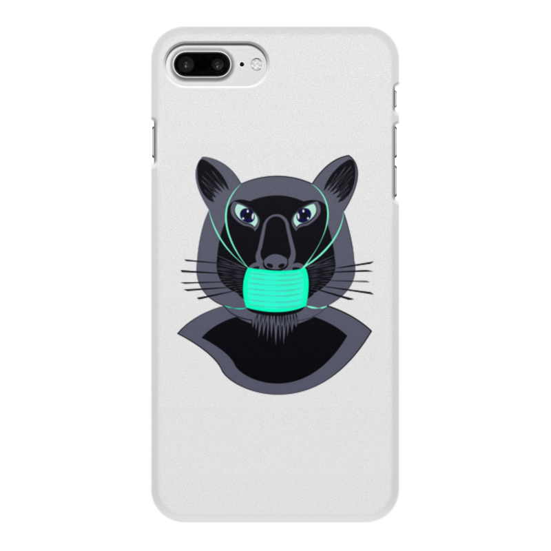 Printio Чехол для iPhone 7 Plus, объёмная печать Пантера в маске printio чехол для iphone 7 объёмная печать пэчворк – черные кошки