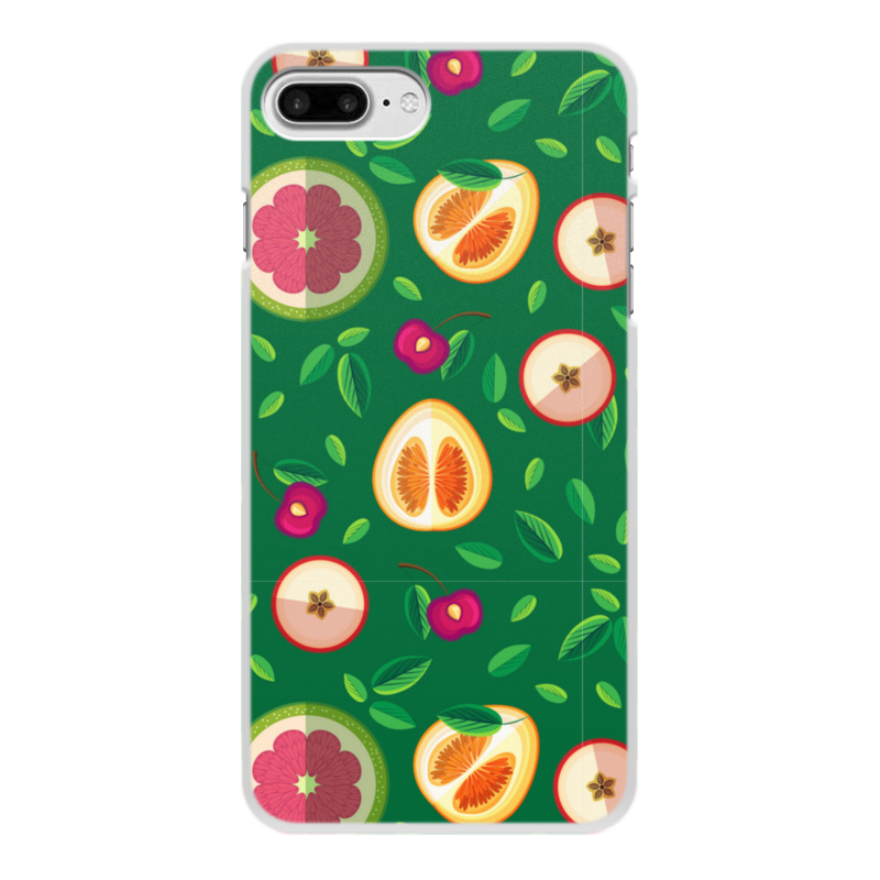 Printio Чехол для iPhone 7 Plus, объёмная печать Половинки фруктов силиконовый чехол на oneplus 7 pro кот на зеленом для ванплас 7 про