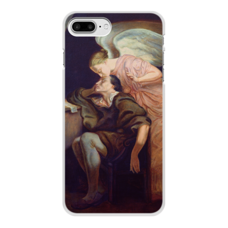 цена Printio Чехол для iPhone 7 Plus, объёмная печать Поцелуй музы (поль сезанн)