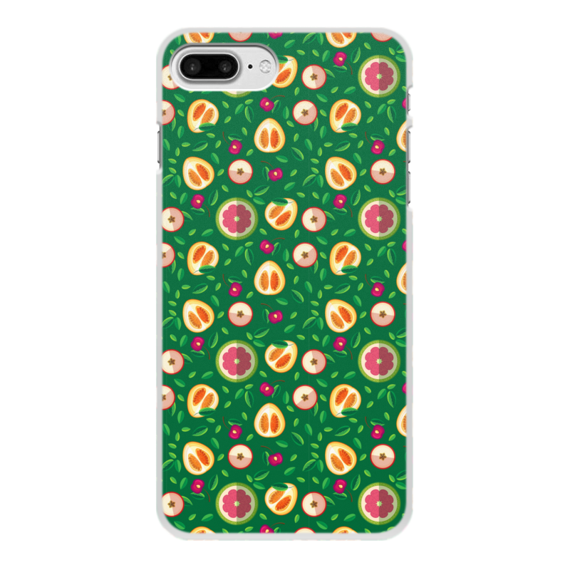 Printio Чехол для iPhone 7 Plus, объёмная печать Половинки фруктов