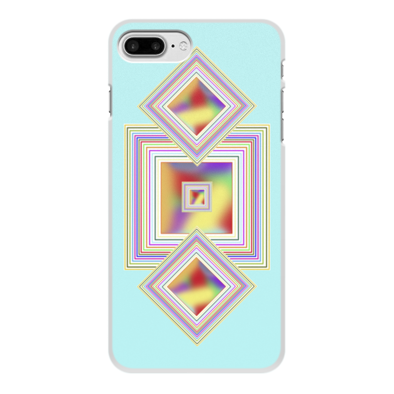Printio Чехол для iPhone 7 Plus, объёмная печать Геометрия gosso ультратонкий силиконовый чехол накладка для apple iphone 8 plus 7 plus с принтом разноцветные перья