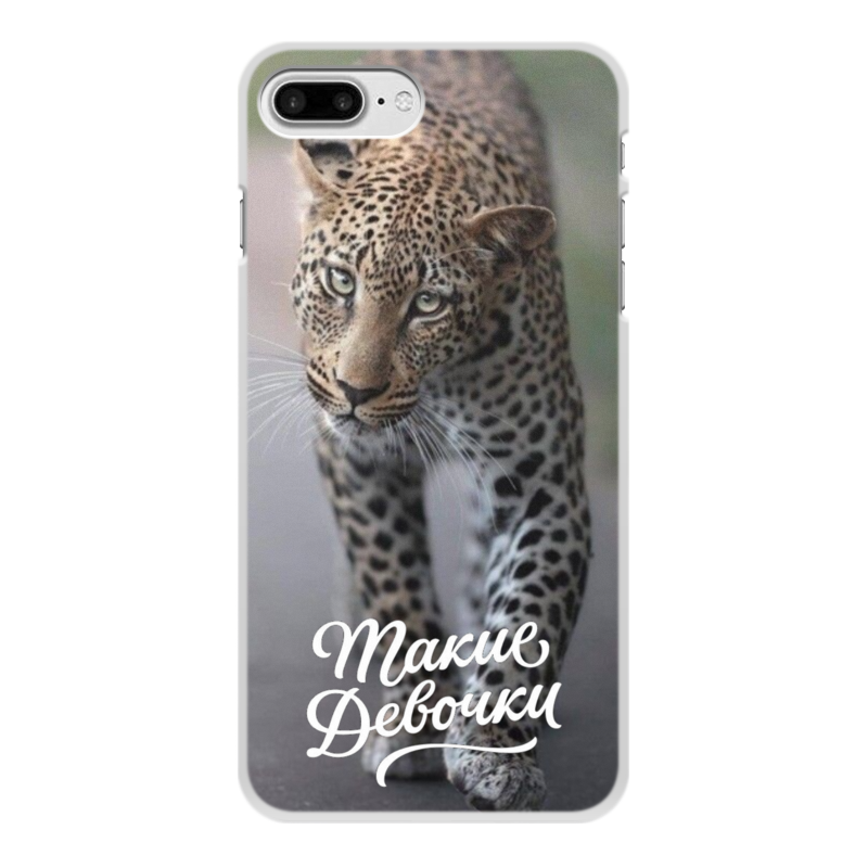 Printio Чехол для iPhone 7 Plus, объёмная печать Леопард printio чехол для iphone 8 plus объёмная печать леопард