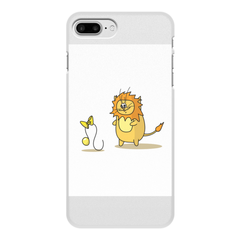 Printio Чехол для iPhone 7 Plus, объёмная печать Кот лев. подарок для льва printio чехол для iphone 7 plus объёмная печать знаки зодиака