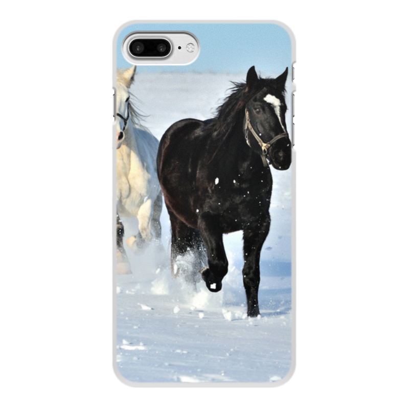 Printio Чехол для iPhone 7 Plus, объёмная печать Лошади printio чехол для iphone 6 plus объёмная печать лошади