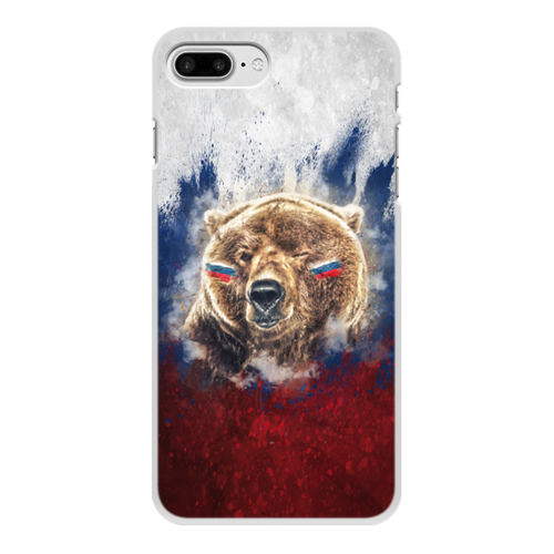 Заказать чехол для iPhone 7/7 Plus в Москве. Чехол для iPhone 7 Plus, объёмная печать Русский Медведь от tutik_mutik@mail.ru - готовые дизайны и нанесение принтов.