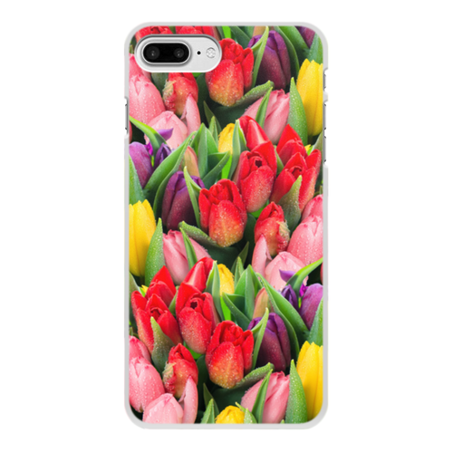 Заказать чехол для iPhone 7/7 Plus в Москве. Чехол для iPhone 7 Plus, объёмная печать тюльпаны от THE_NISE  - готовые дизайны и нанесение принтов.