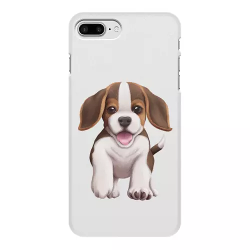 Заказать чехол для iPhone 7/7 Plus в Москве. Чехол для iPhone 7 Plus, объёмная печать Собака бигль щенок от tigerda  - готовые дизайны и нанесение принтов.