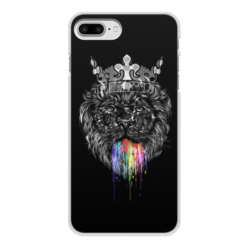 Заказать чехол для iPhone 7/7 Plus в Москве. Чехол для iPhone 7 Plus, объёмная печать Радужный лев от ISliM - готовые дизайны и нанесение принтов.