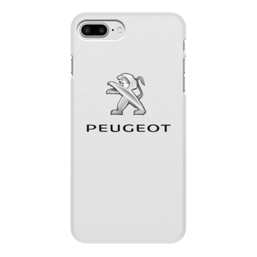 Заказать чехол для iPhone 7/7 Plus в Москве. Чехол для iPhone 7 Plus, объёмная печать PEUGEOT от DESIGNER   - готовые дизайны и нанесение принтов.