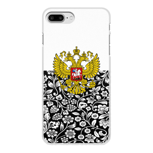 Заказать чехол для iPhone 7/7 Plus в Москве. Чехол для iPhone 7 Plus, объёмная печать Цветы и герб от THE_NISE  - готовые дизайны и нанесение принтов.