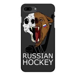 Заказать чехол для iPhone 7/7 Plus в Москве. Чехол для iPhone 7 Plus, объёмная печать Russian hockey 2018 от barsuk - готовые дизайны и нанесение принтов.