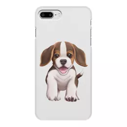 Заказать чехол для iPhone 7/7 Plus в Москве. Чехол для iPhone 7 Plus, объёмная печать Собака бигль щенок от tigerda  - готовые дизайны и нанесение принтов.