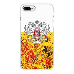 Заказать чехол для iPhone 7/7 Plus в Москве. Чехол для iPhone 7 Plus, объёмная печать Хохлома от THE_NISE  - готовые дизайны и нанесение принтов.