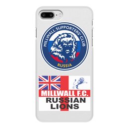 Заказать чехол для iPhone 7/7 Plus в Москве. Чехол для iPhone 7 Plus, объёмная печать Millwall MSC Russia phone cover от Millwall Supporters Club Russia - готовые дизайны и нанесение принтов.