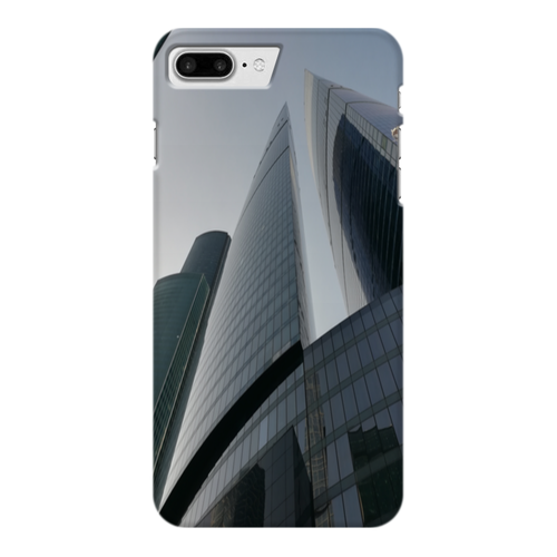 Заказать чехол для iPhone 7/7 Plus в Москве. Чехол для iPhone 7 Plus глянцевый вид москва сити  от Надежда Ворон - готовые дизайны и нанесение принтов.