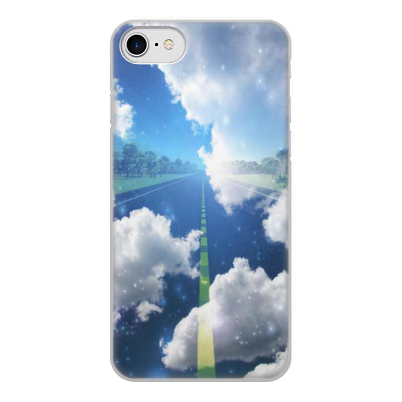 Printio Чехол для iPhone 8, объёмная печать Облака